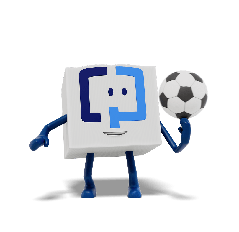 THE COLOGUARD PLUS BOX HOLDS A SOCCER BALL ON A SOCCER FIELD.