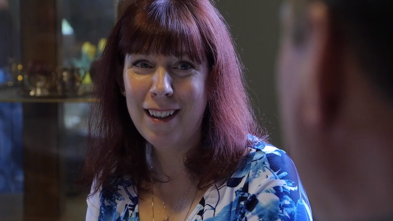 Dorothy smiles as she recounts her Cologuard test story.