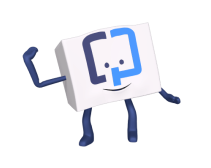 La mascota de Cologuard saludando con una mano.